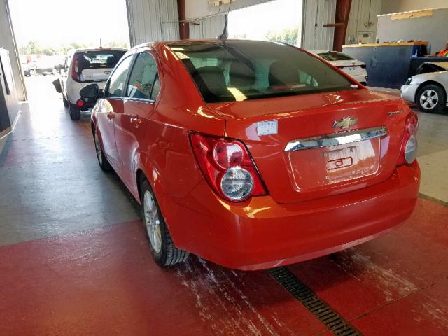 1G1JC5SH6C4134304 - 2012 CHEVROLET SONIC LT ORANGE photo 3