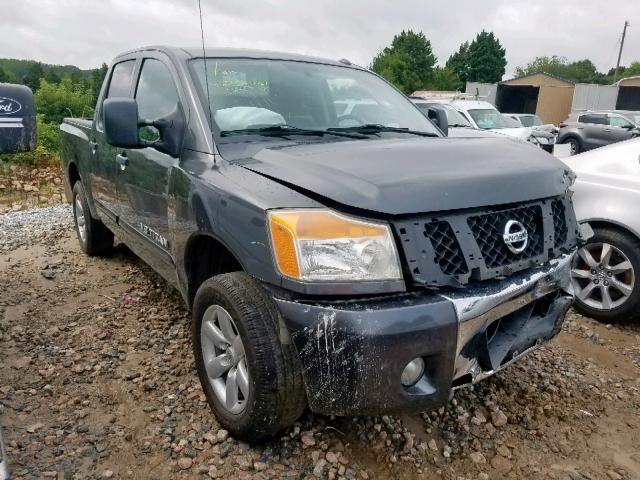 1N6AA0EC2BN306589 - 2011 NISSAN TITAN S GRAY photo 1