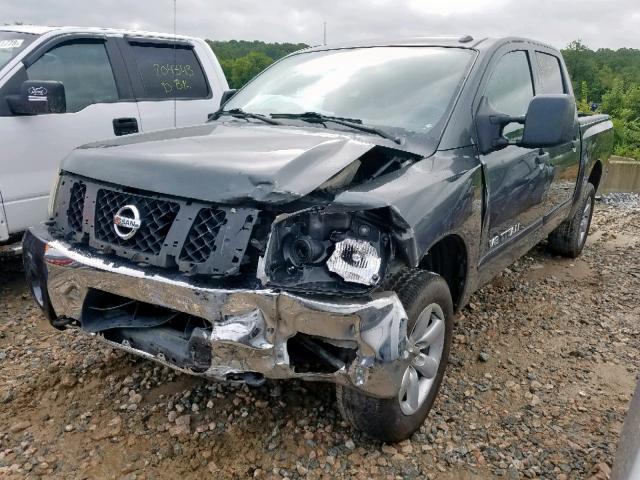 1N6AA0EC2BN306589 - 2011 NISSAN TITAN S GRAY photo 2