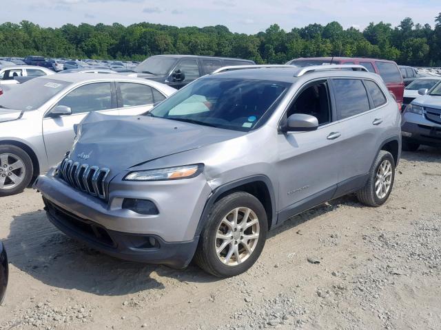 1C4PJLCB4EW176600 - 2014 JEEP CHEROKEE L SILVER photo 2