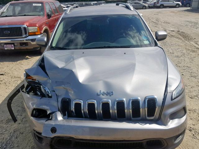 1C4PJLCB4EW176600 - 2014 JEEP CHEROKEE L SILVER photo 7