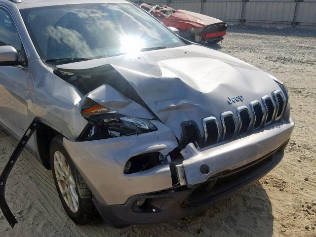 1C4PJLCB4EW176600 - 2014 JEEP CHEROKEE L SILVER photo 9