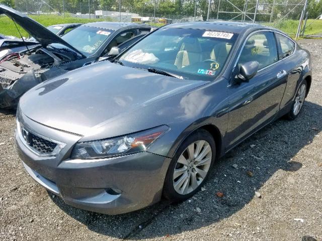 1HGCS228X8A013836 - 2008 HONDA ACCORD EXL GRAY photo 2