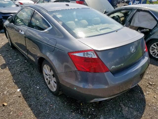 1HGCS228X8A013836 - 2008 HONDA ACCORD EXL GRAY photo 3