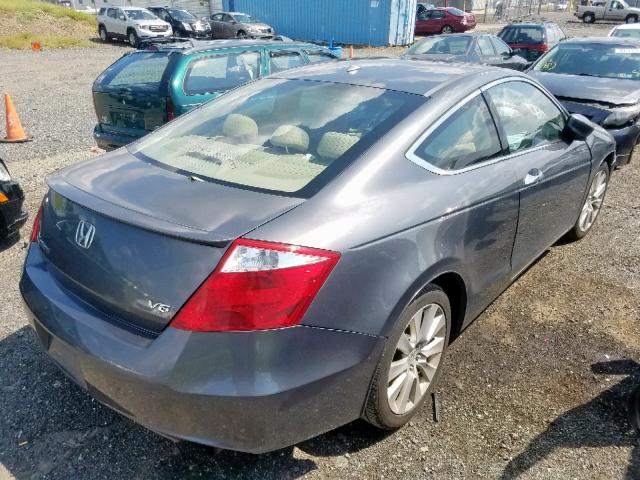 1HGCS228X8A013836 - 2008 HONDA ACCORD EXL GRAY photo 4