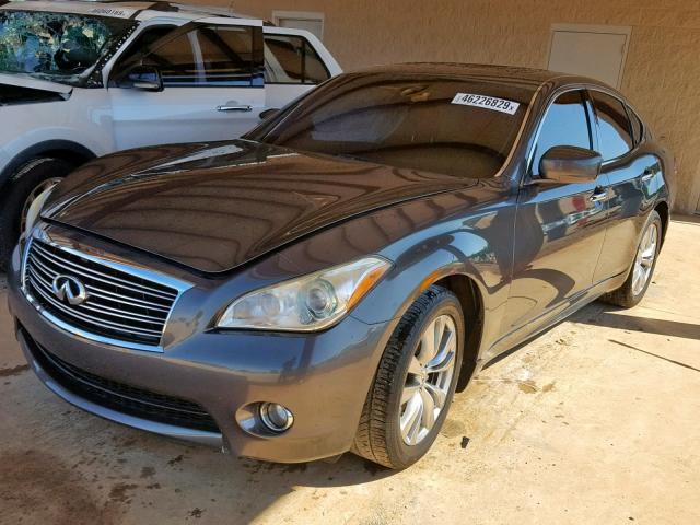 JN1BY1AP8CM334148 - 2012 INFINITI M37 GRAY photo 2