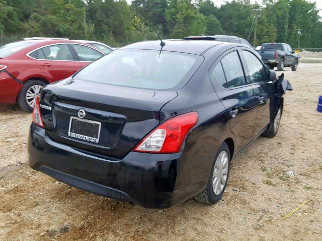 3N1CN7AP0FL952823 - 2015 NISSAN VERSA S BLACK photo 4