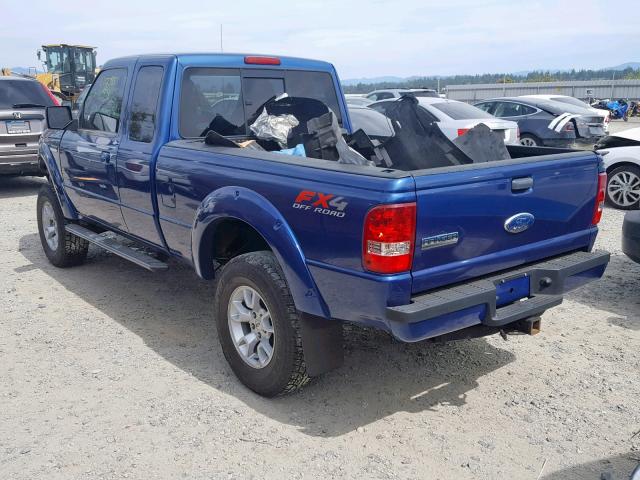 1FTLR4FE0BPA84912 - 2011 FORD RANGER SUP BLUE photo 3