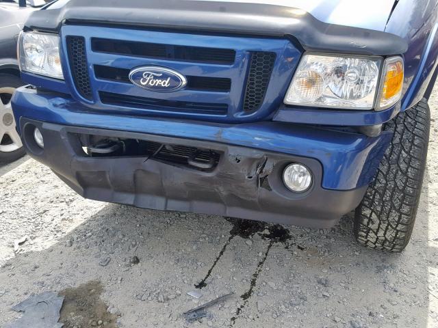 1FTLR4FE0BPA84912 - 2011 FORD RANGER SUP BLUE photo 9