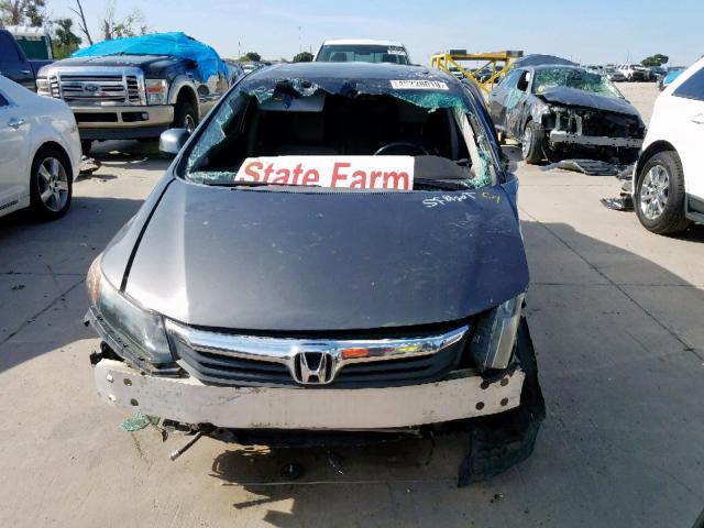 2HGFB2F99CH579500 - 2012 HONDA CIVIC EXL 灰色 照片 9