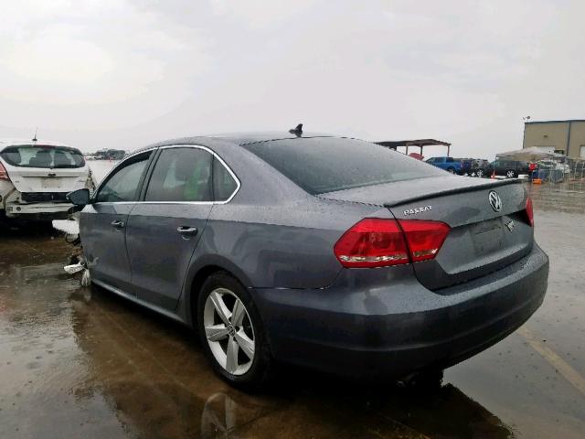 1VWBP7A31CC012793 - 2012 VOLKSWAGEN PASSAT SE GRAY photo 3