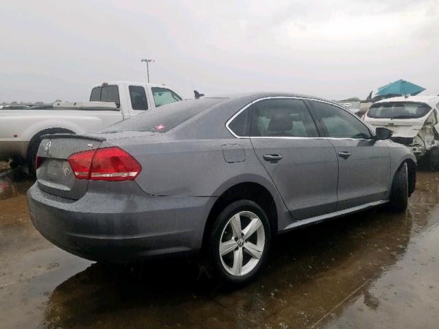 1VWBP7A31CC012793 - 2012 VOLKSWAGEN PASSAT SE GRAY photo 4