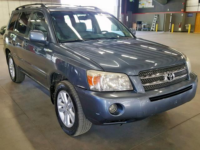 JTEEW21A170049513 - 2007 TOYOTA HIGHLANDER BLUE photo 1