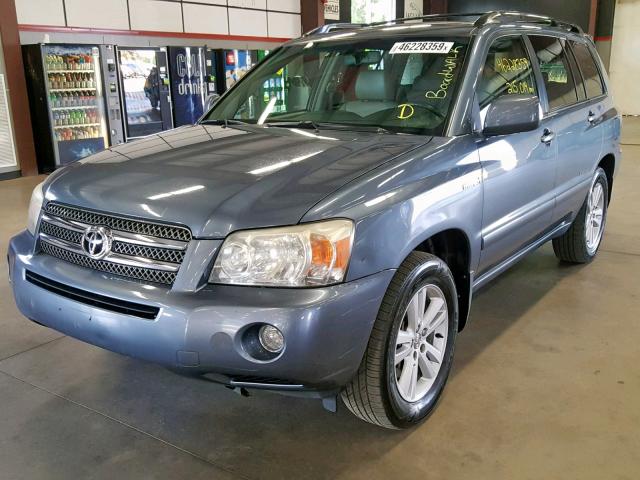 JTEEW21A170049513 - 2007 TOYOTA HIGHLANDER BLUE photo 2