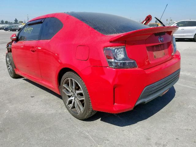 JTKJF5C71E3088399 - 2014 TOYOTA SCION TC წითელი ფოტო 3