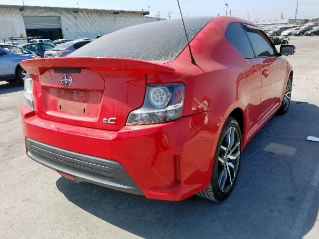 JTKJF5C71E3088399 - 2014 TOYOTA SCION TC წითელი ფოტო 4