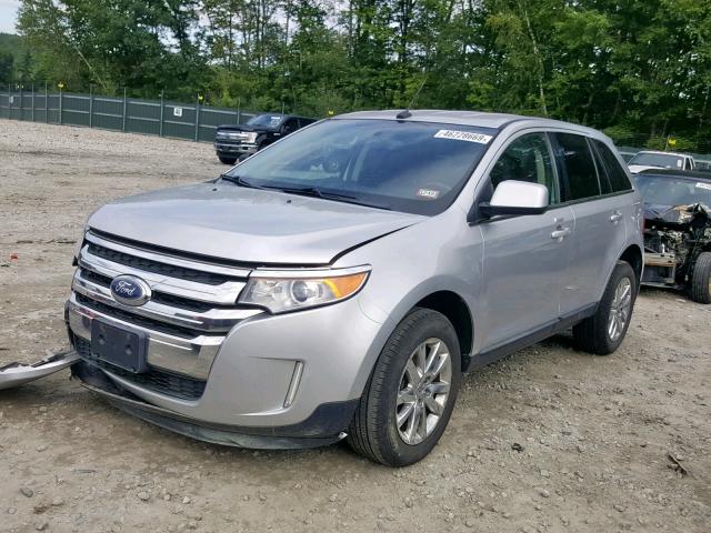 2FMDK4KC4BBA09095 - 2011 FORD EDGE LIMIT SILVER photo 2