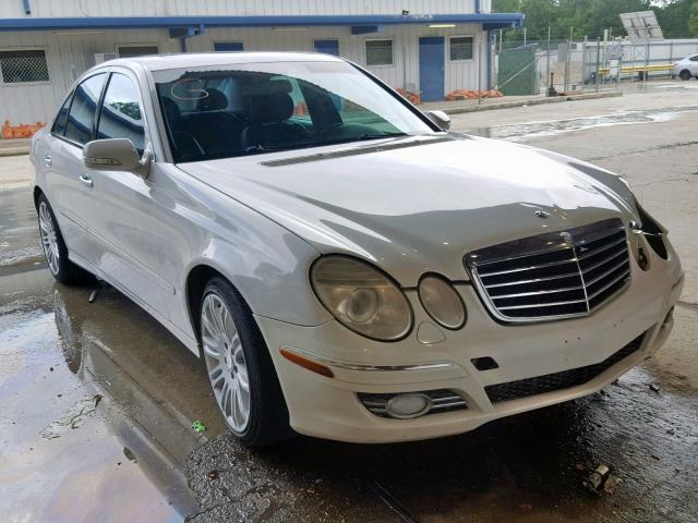 WDBUF56XX8B343320 - 2008 MERCEDES-BENZ E 350 WHITE photo 1