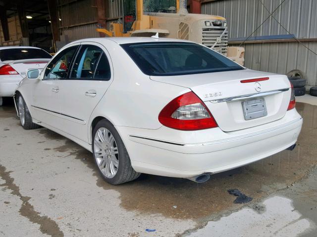 WDBUF56XX8B343320 - 2008 MERCEDES-BENZ E 350 WHITE photo 3