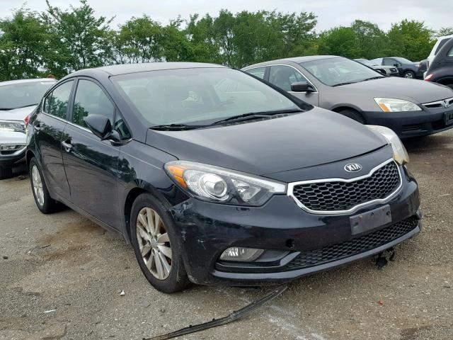 KNAFX4A8XE5201753 - 2014 KIA FORTE EX BLACK photo 1