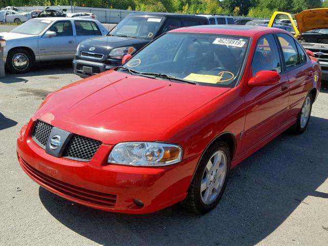 3N1AB51D45L479503 - 2005 NISSAN SENTRA SE- RED photo 2