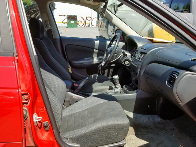 3N1AB51D45L479503 - 2005 NISSAN SENTRA SE- RED photo 5