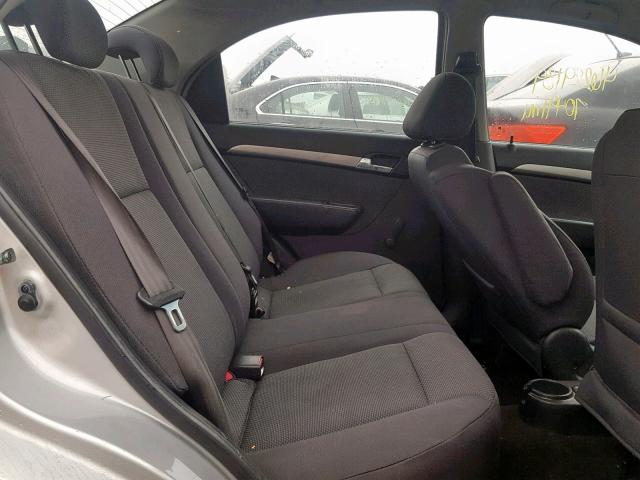 KL1TD56608B044825 - 2008 CHEVROLET AVEO BASE ვერცხლისფერი ფოტო 6