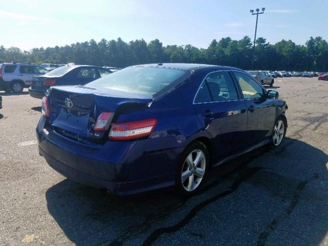 4T1BF3EK0AU522538 - 2010 TOYOTA CAMRY BASE BLUE photo 4