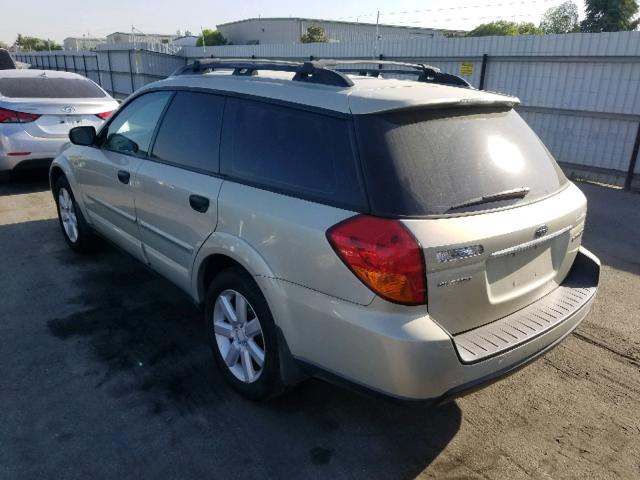 4S4BP61C876323392 - 2007 SUBARU LEGACY OUT SILVER photo 3