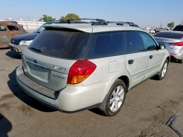 4S4BP61C876323392 - 2007 SUBARU LEGACY OUT SILVER photo 4