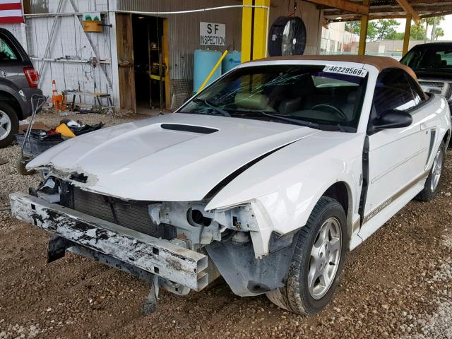 1FAFP44492F228191 - 2002 FORD MUSTANG WHITE photo 2
