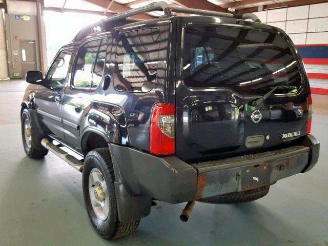 5N1ED28YX2C526200 - 2002 NISSAN XTERRA XE BLACK photo 3