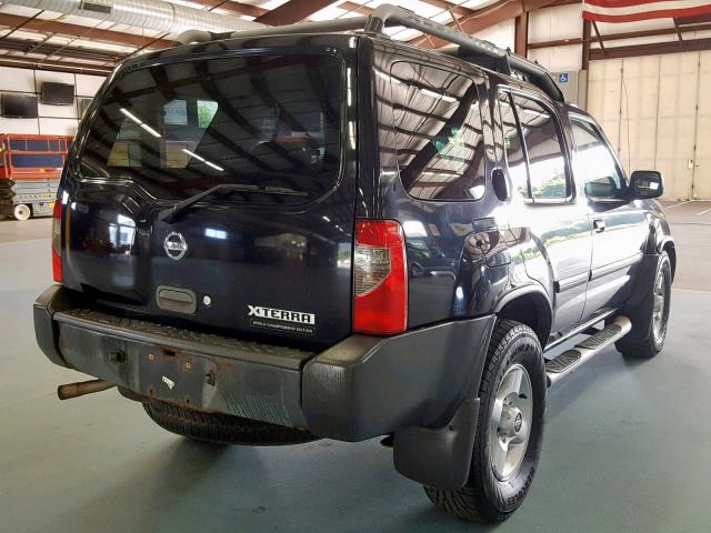 5N1ED28YX2C526200 - 2002 NISSAN XTERRA XE BLACK photo 4