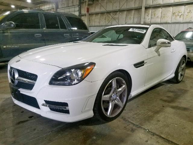 WDDPK4HA2EF086144 - 2014 MERCEDES-BENZ SLK 250 WHITE photo 2