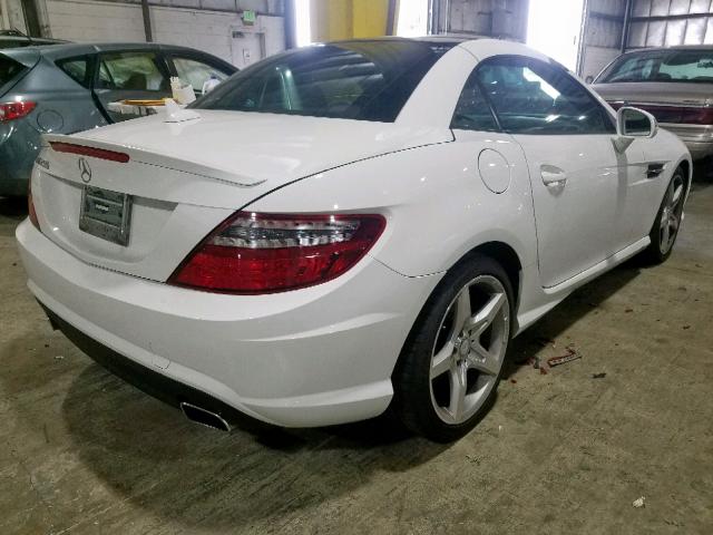 WDDPK4HA2EF086144 - 2014 MERCEDES-BENZ SLK 250 WHITE photo 4