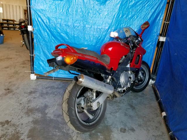 JKAZX4E1XYB515965 - 2000 KAWASAKI ZX600 E RED photo 4