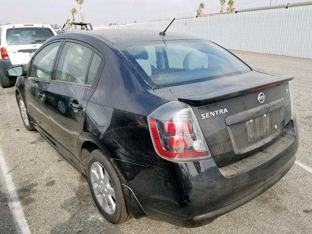 3N1AB6APXCL728609 - 2012 NISSAN SENTRA 2.0 BLACK photo 3