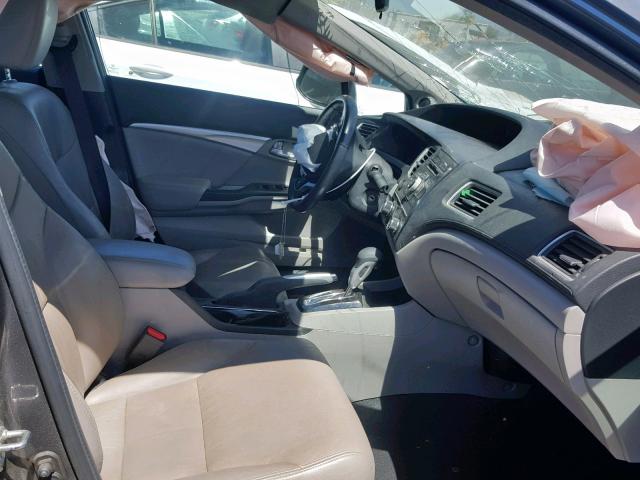 19XFB2F98DE273481 - 2013 HONDA CIVIC EXL 灰色 照片 5