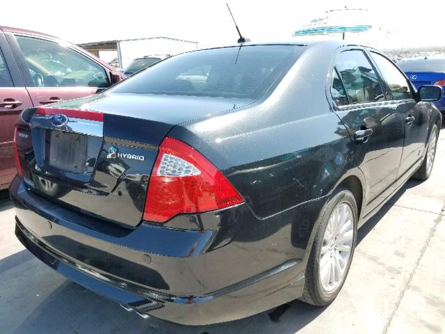 3FADP0L35AR159476 - 2010 FORD FUSION HYB BLACK photo 4