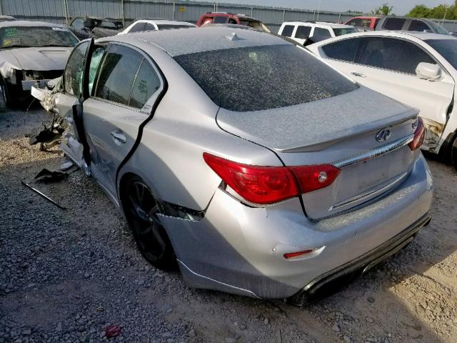 JN1BV7APXEM687876 - 2014 INFINITI Q50 BASE SILVER photo 3