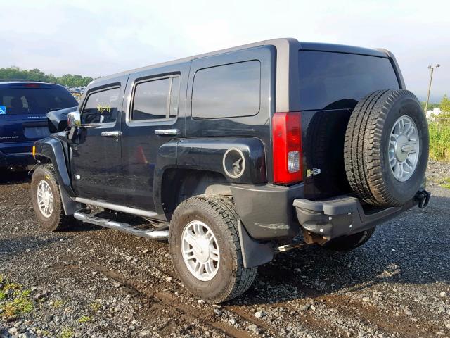 5GTEN13E388128355 - 2008 HUMMER H3 BLACK photo 3