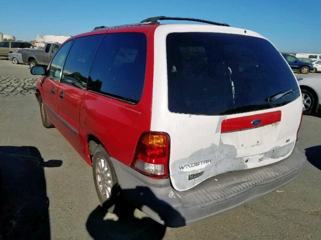 2FMZA51411BB28097 - 2001 FORD WINDSTAR RED photo 3