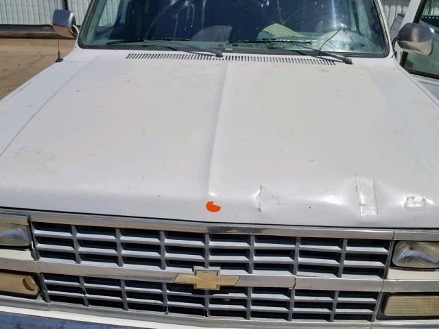 1GNEV16K2LF119795 - 1990 CHEVROLET SUBURBAN V WHITE photo 7