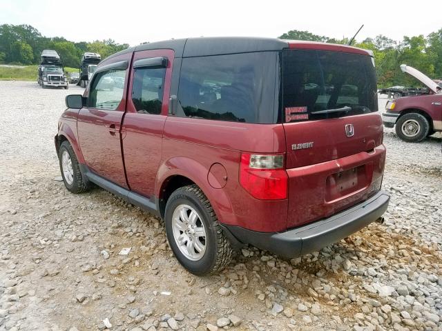 5J6YH18747L001013 - 2007 HONDA ELEMENT EX MAROON photo 3