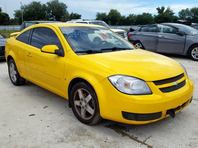 1G1AL15F277103106 - 2007 CHEVROLET COBALT LT YELLOW photo 1