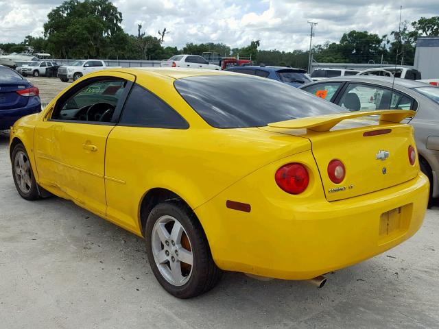 1G1AL15F277103106 - 2007 CHEVROLET COBALT LT YELLOW photo 3