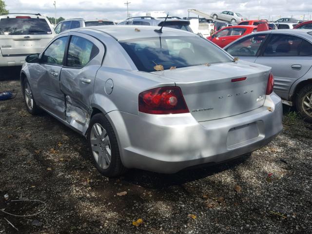 1B3BD4FB6BN608822 - 2011 DODGE AVENGER EX SILVER photo 3