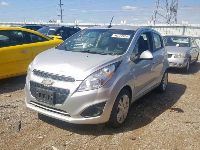 KL8CB6S94DC623298 - 2013 CHEVROLET SPARK LS SILVER photo 2