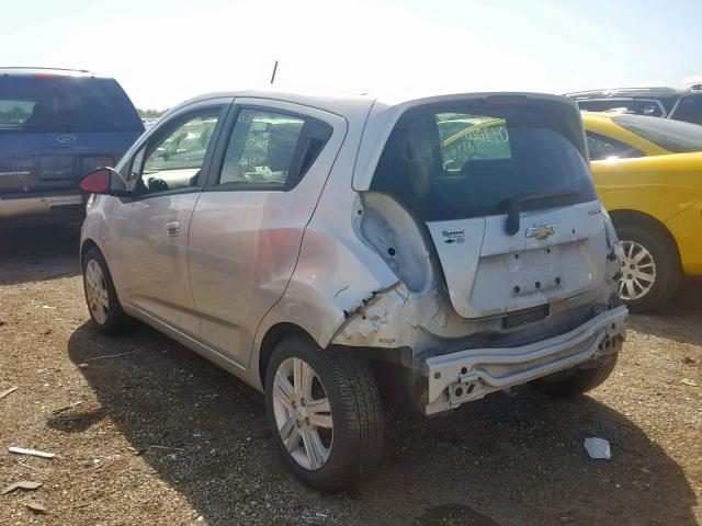 KL8CB6S94DC623298 - 2013 CHEVROLET SPARK LS SILVER photo 3