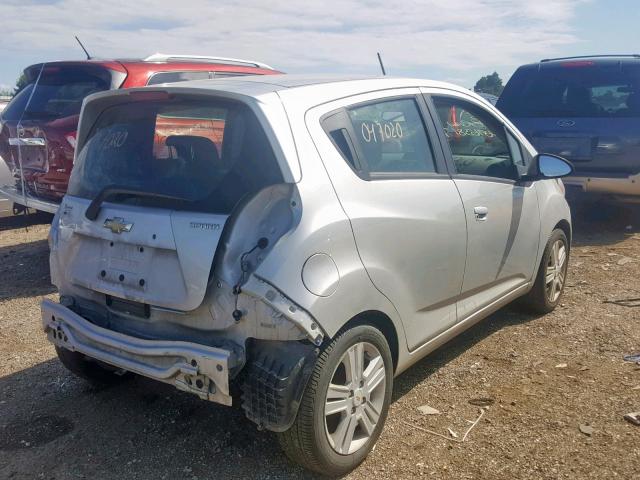 KL8CB6S94DC623298 - 2013 CHEVROLET SPARK LS SILVER photo 4